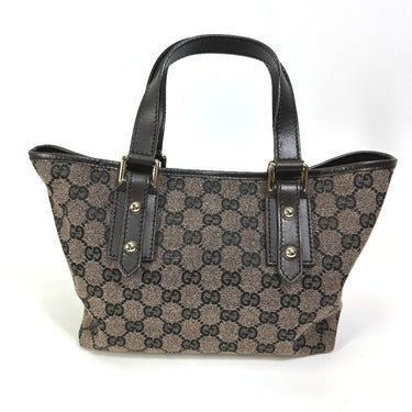 GUCCI Handbag 257249 GG canvas / leather Brown GG Women Used Authentic
